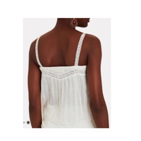 LoveShackFancy Maitri Tank in White. - Picture 2 of 6